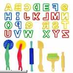 Kare and Kind Smart Dough Tools set of 32pcs with Dough tools and Capital Letters Alphabet – Assorted color Capital letters  B00WS1V8Z0